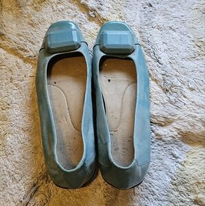 Easy Spirit Teal Wedge Shoes Size 9